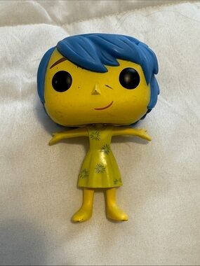 Funko Joy Pop Figure - Yellow Figure with Blue Hair
